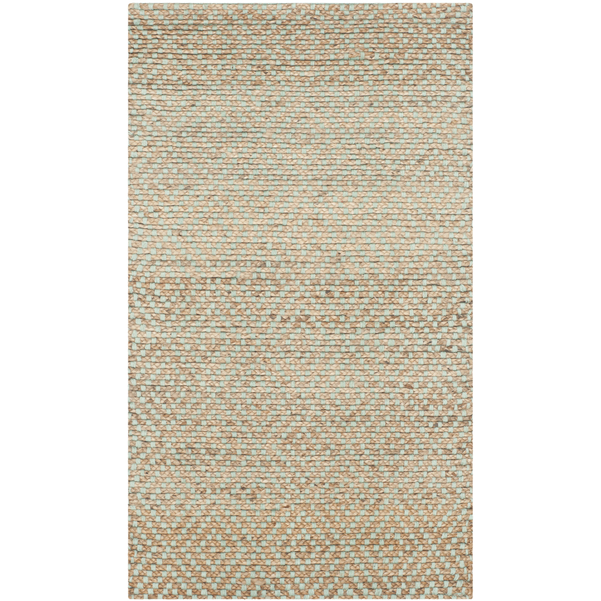 Beachcrest Home™ Richmond Natural/Mint Green Indoor Area Rug & Reviews